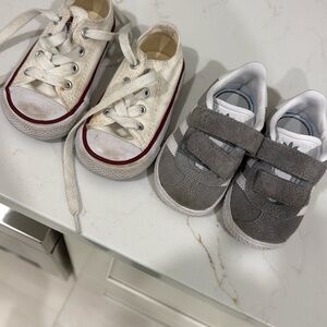 Toddler sneakers size 4 (two pairs)